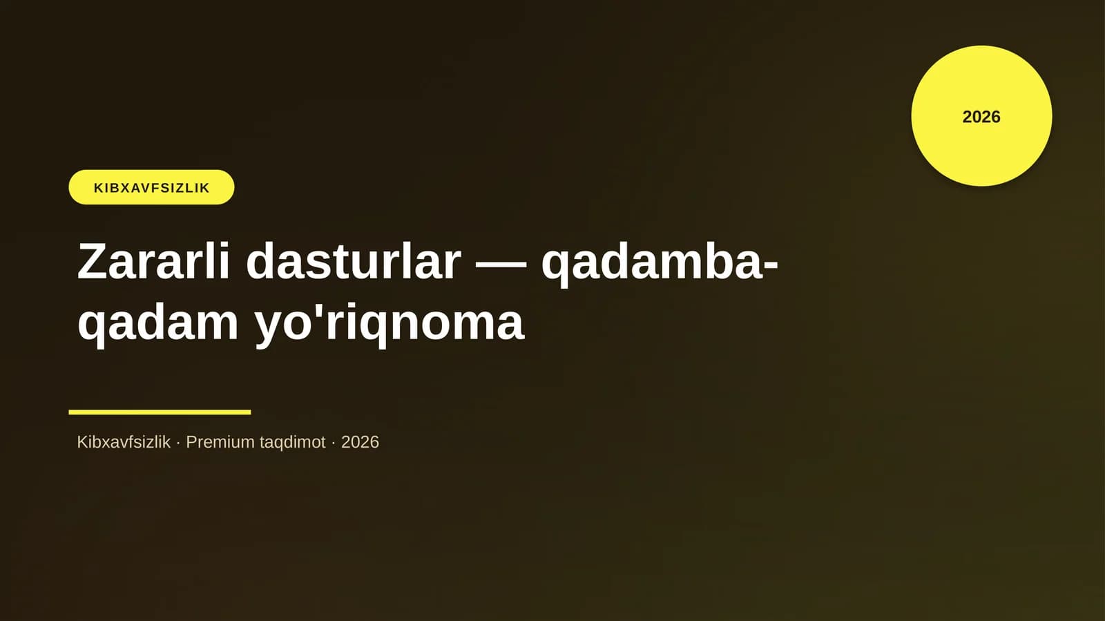 Zararli dasturlar — qadamba-qadam yo'riqnoma