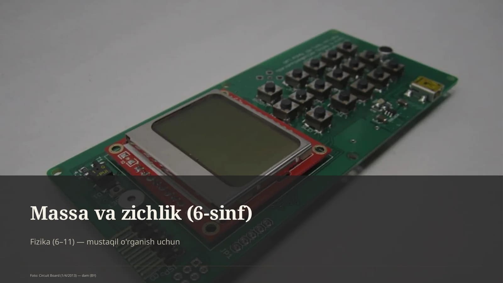 Massa va zichlik (6-sinf)