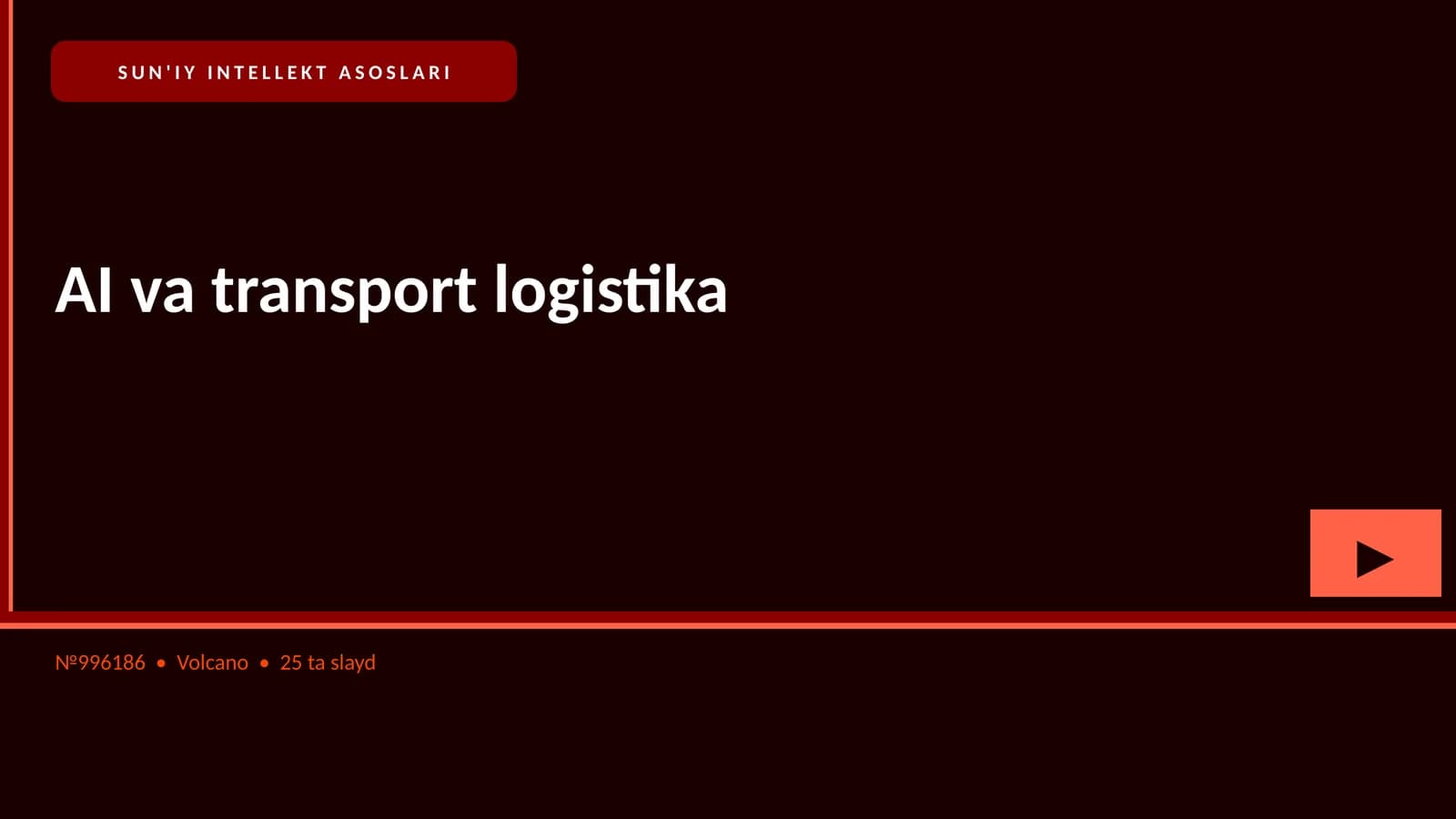 SUN'IY INTELLEKT ASOSLARI