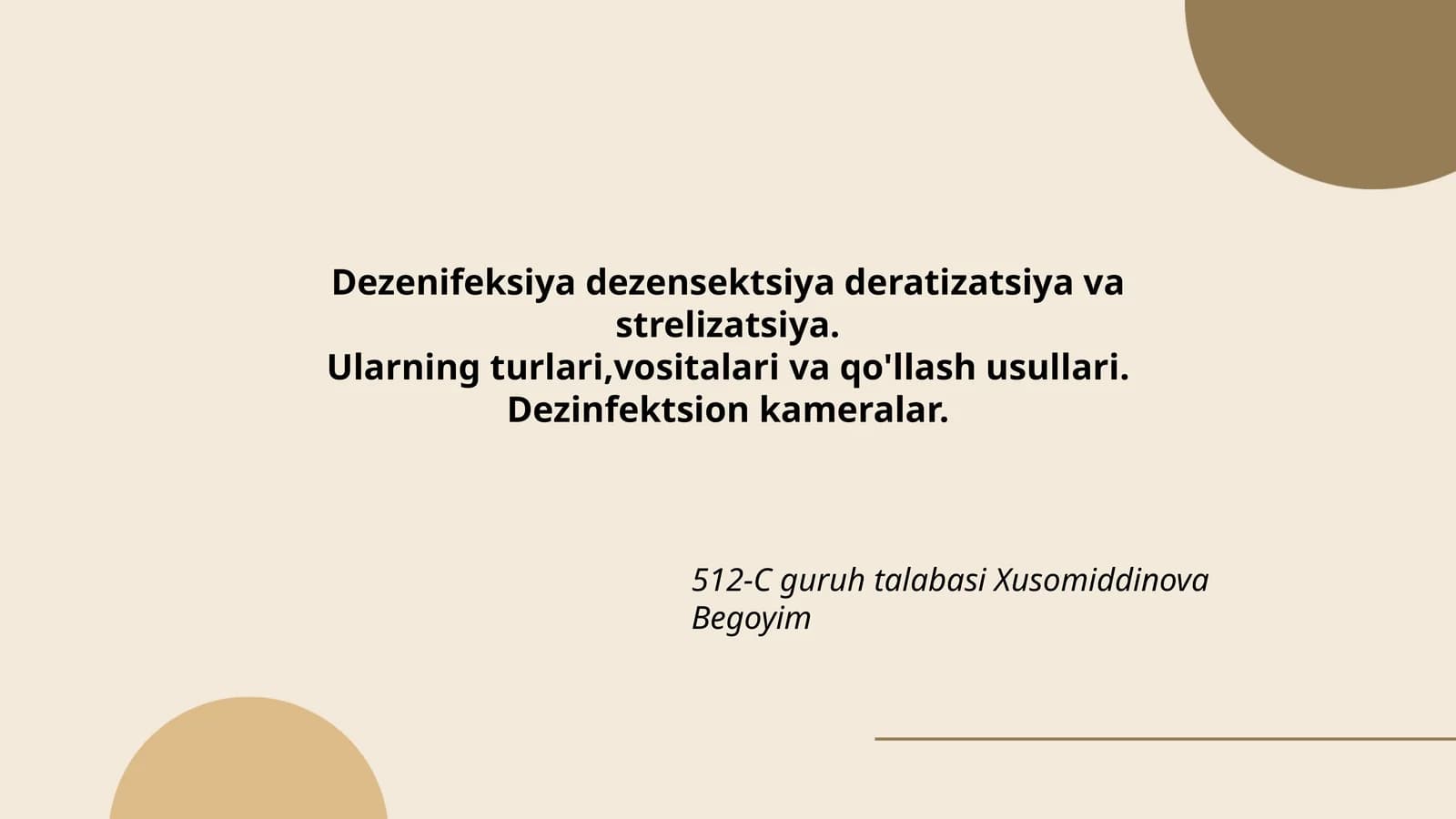 Dezenifeksiya dezensektsiya deratizatsiya va strelizatsiya
