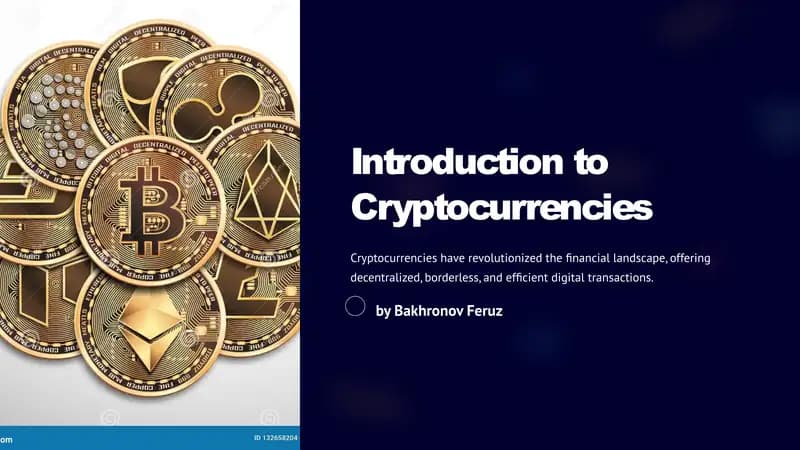 Introduction to Cryptocurrencies