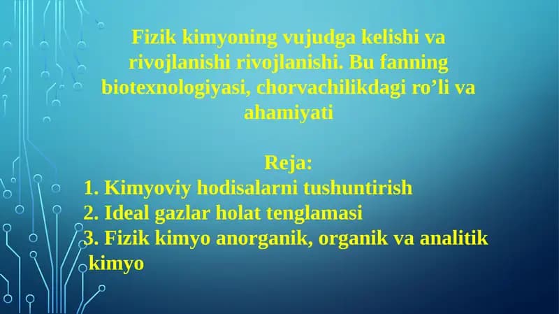Fizik kimyo