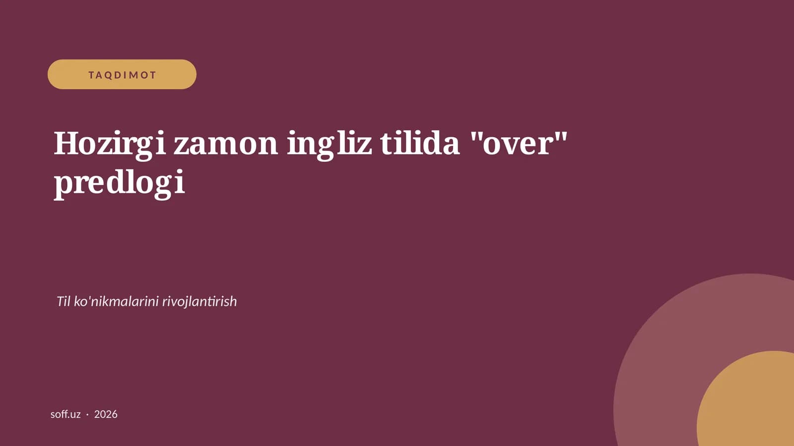 "Over" predlogi