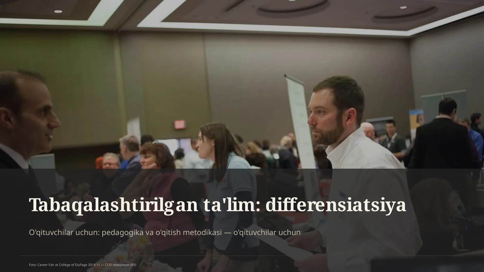 Tabaqalashtirilgan ta'lim: differensiatsiya