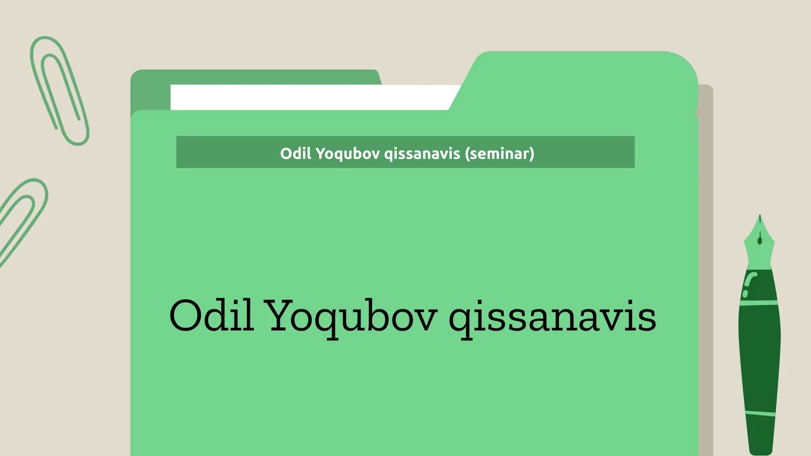 Odil Yoqubov qissanavis