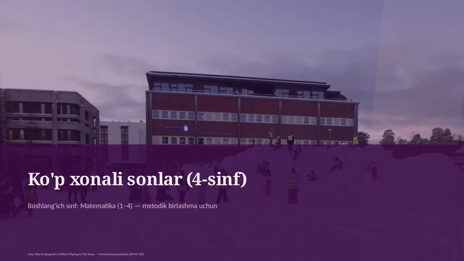 Ko'p xonali sonlar (4-sinf)