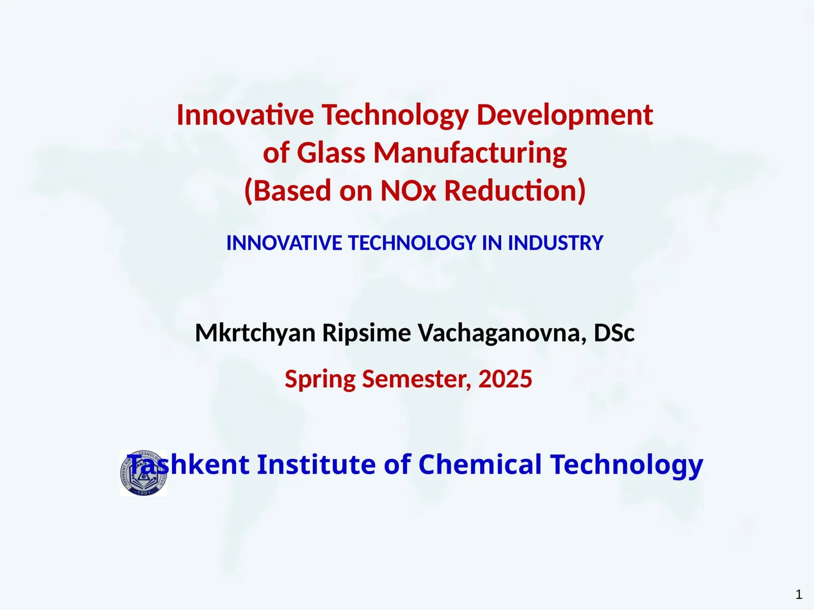 Innovative Technology Development of Glass Manufacturing (Based on NOx Reduction)