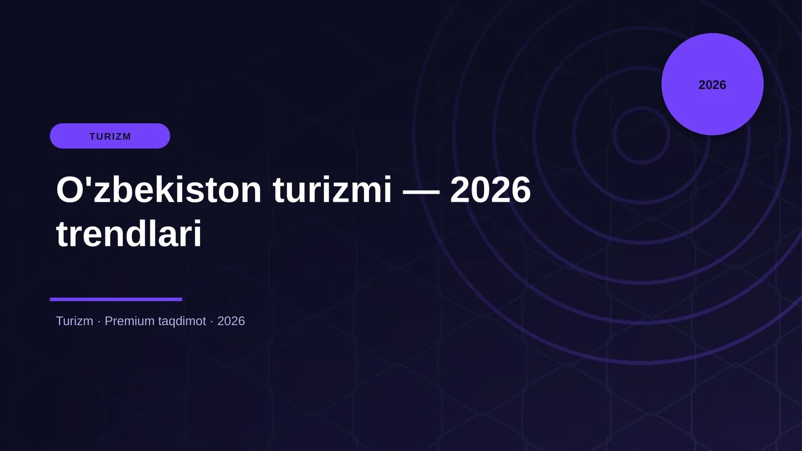 O'zbekiston turizmi — 2026 trendlari