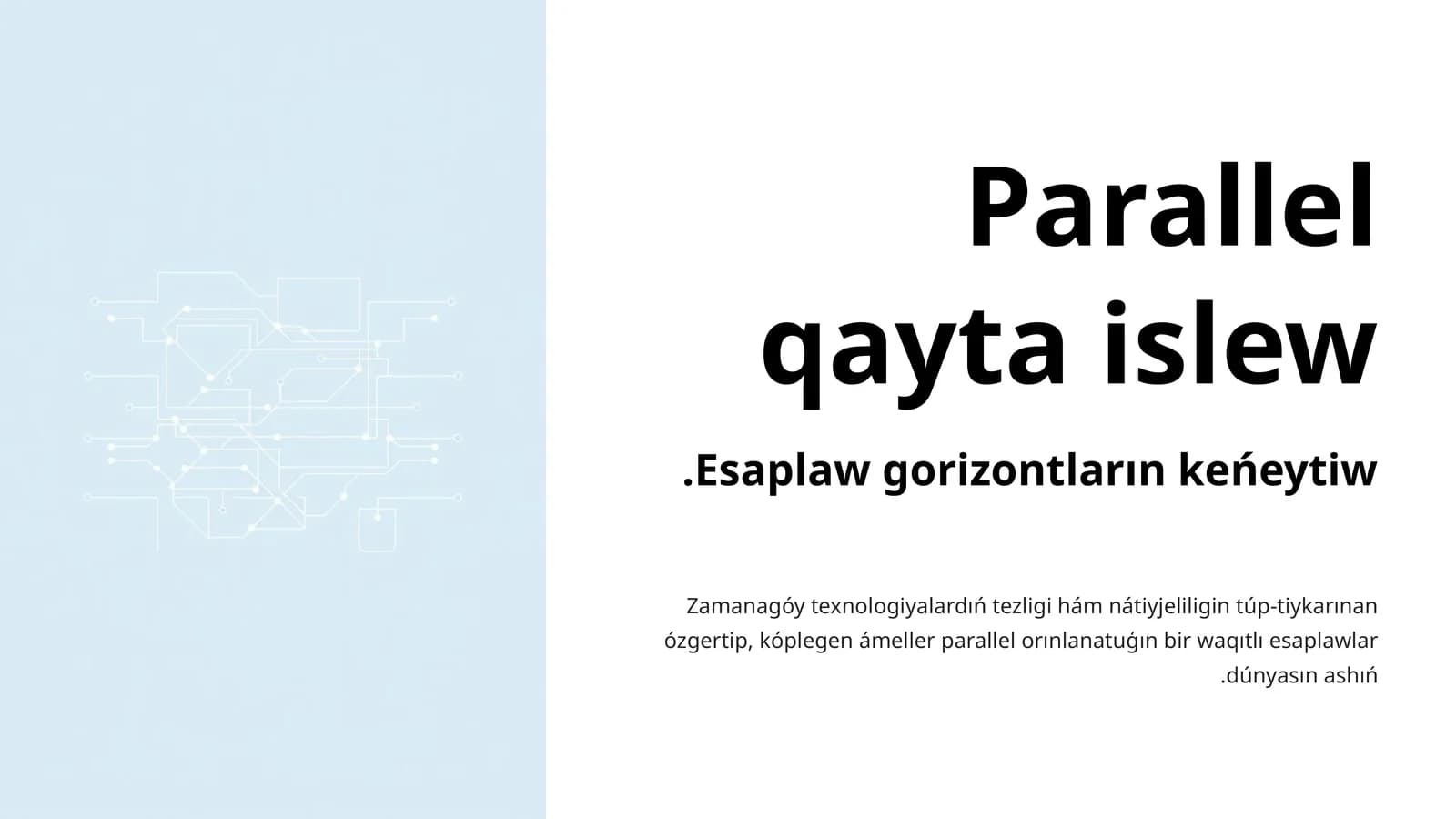 Parallel qayta islew