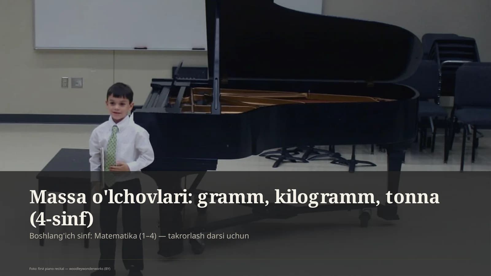 Massa o'lchovlari: gramm, kilogramm, tonna
