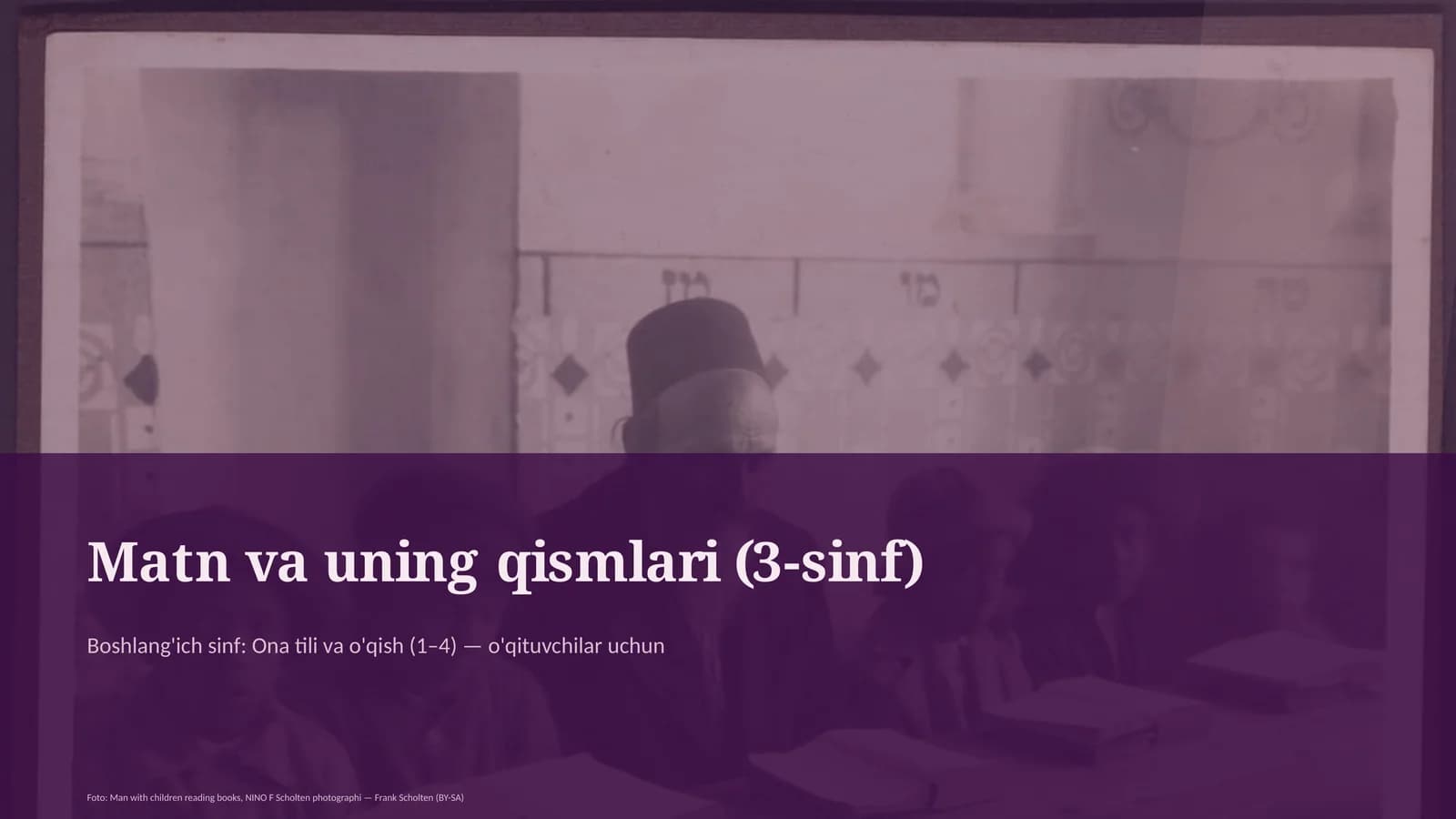 Matn va uning qismlari (3-sinf)