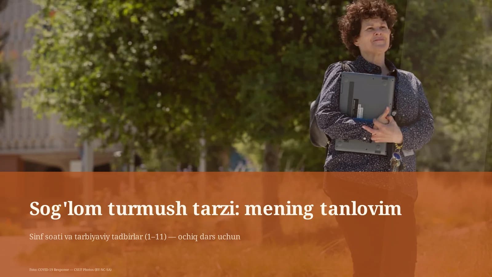 Sog'lom turmush tarzi: mening tanlovim