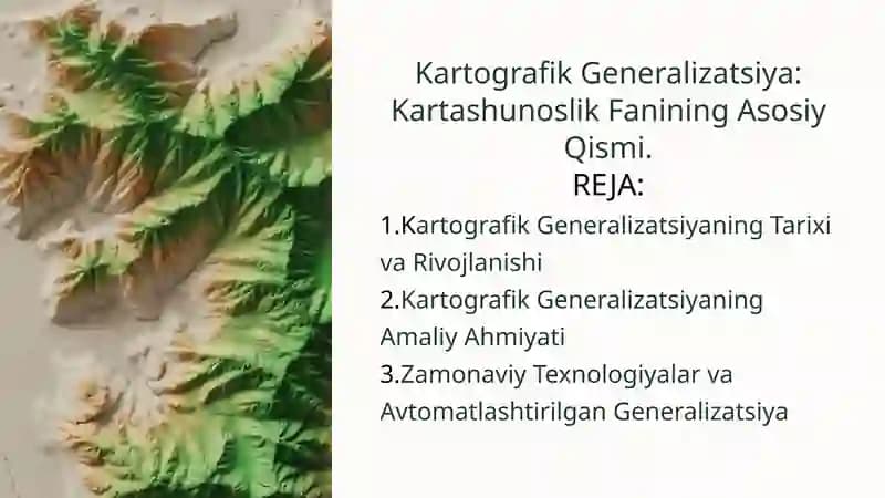 Kartografik Generalizatsiya