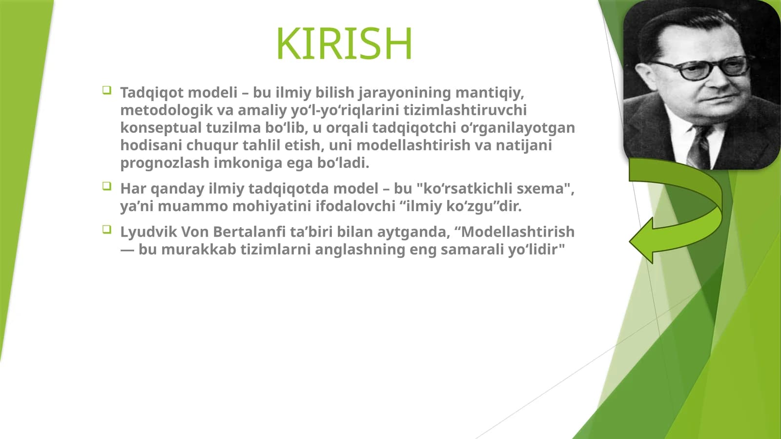 TADQIQOT MODELINING MOHIYATI VA FUNKSIYASI
