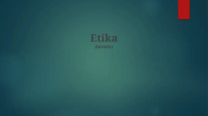 Etika