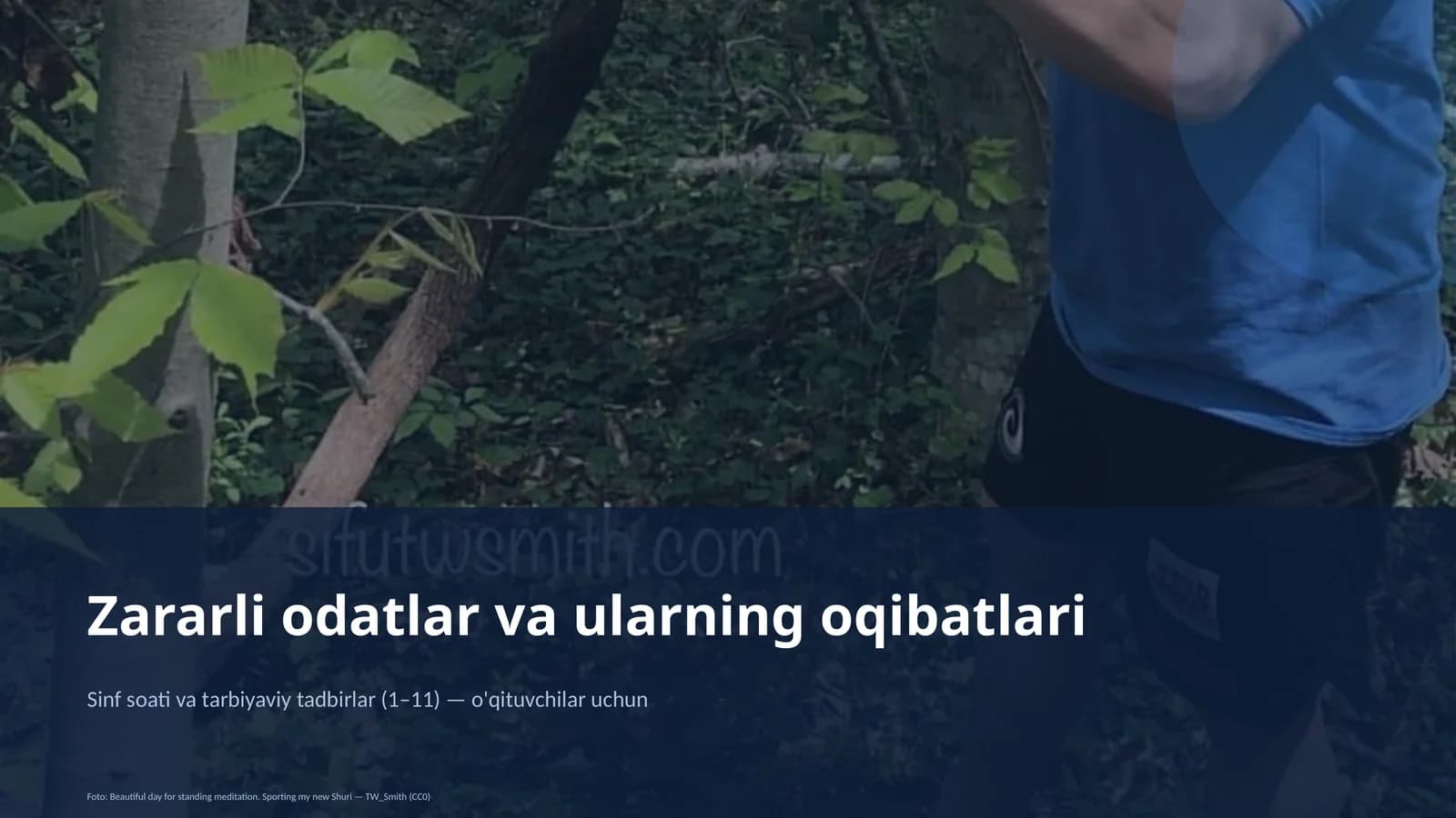 Zararli odatlar va ularning oqibatlari