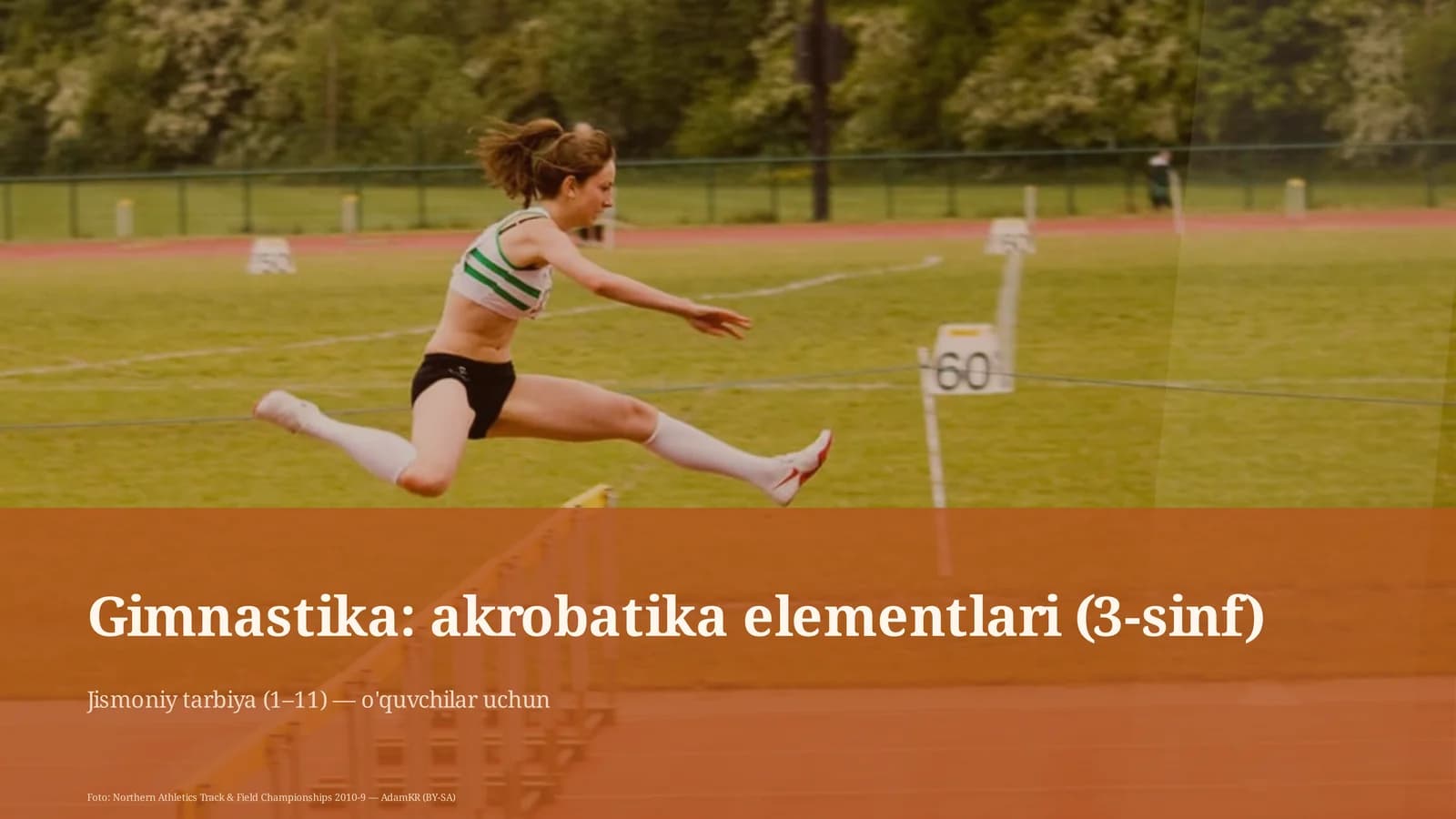 Gimnastika: akrobatika elementlari (3-sinf)