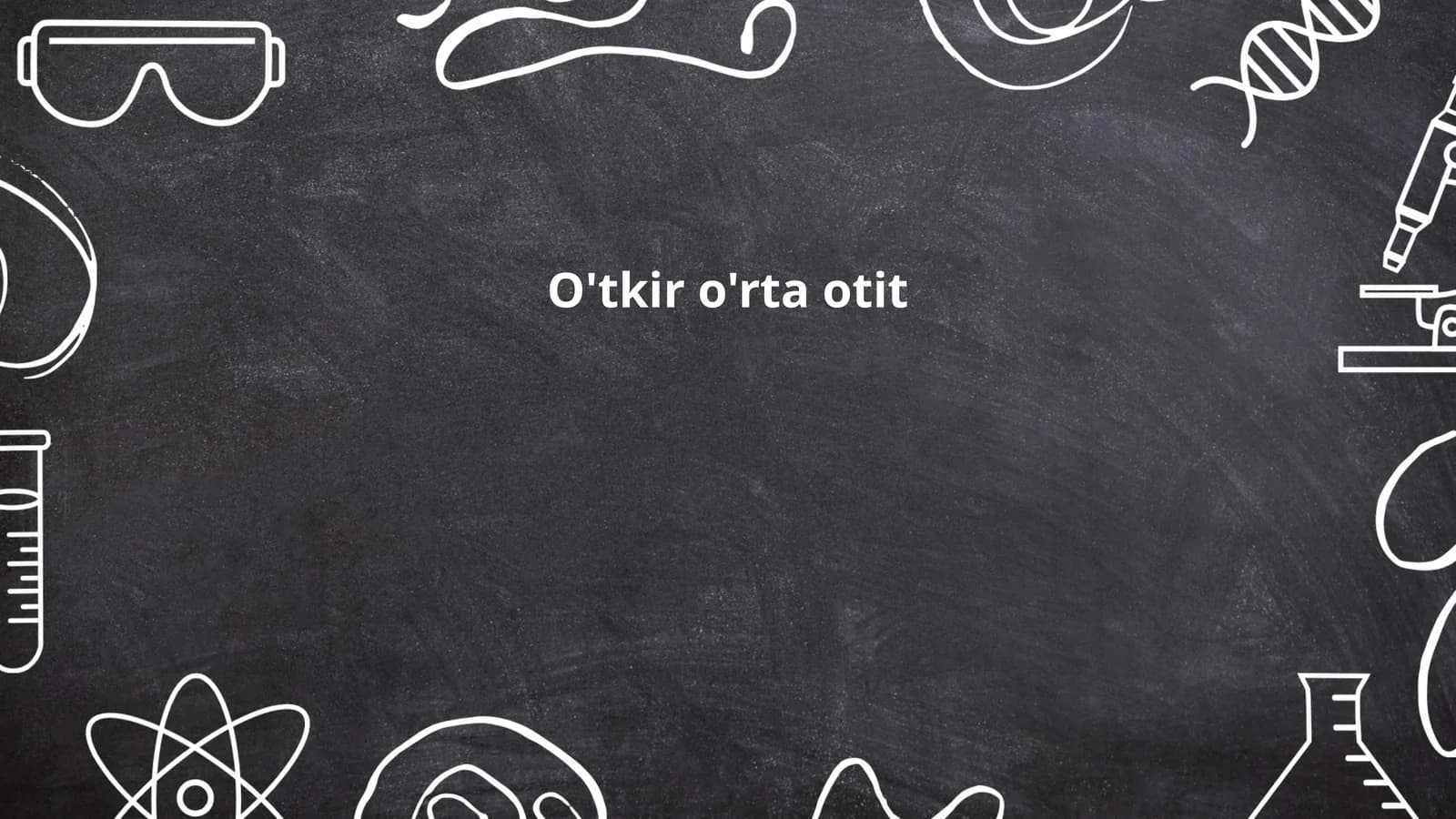 O'tkir o'rta otit
