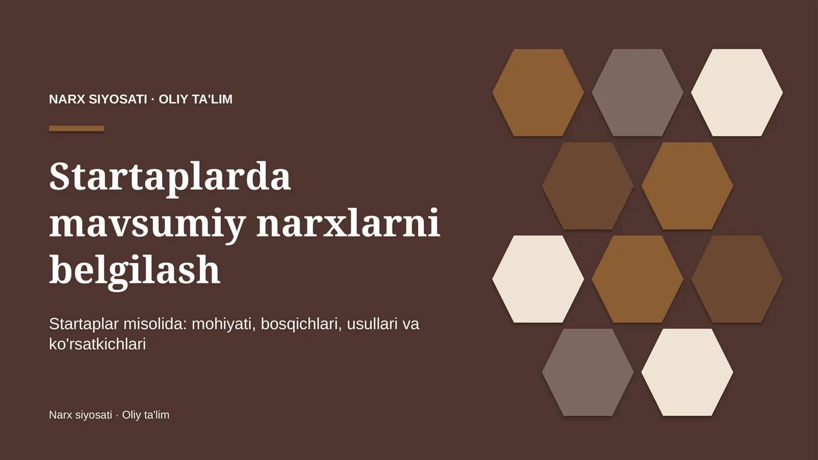 startaplarda mavsumiy narxlarni belgilash 5507