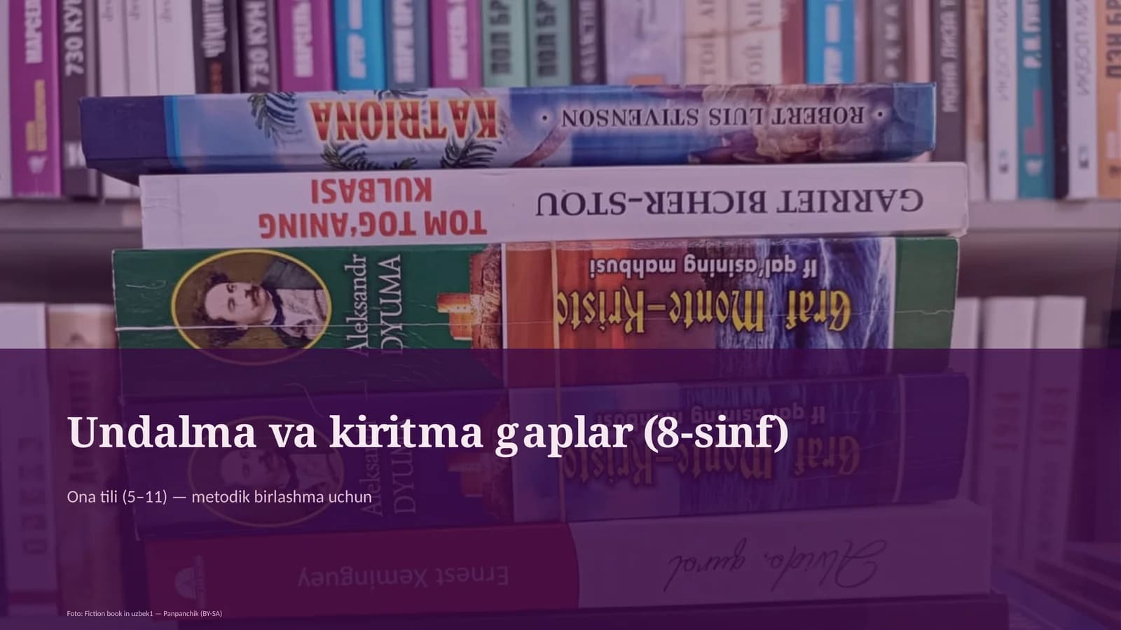 Undalma va kiritma gaplar (8-sinf)
