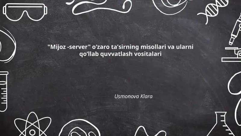 Mijoz-server