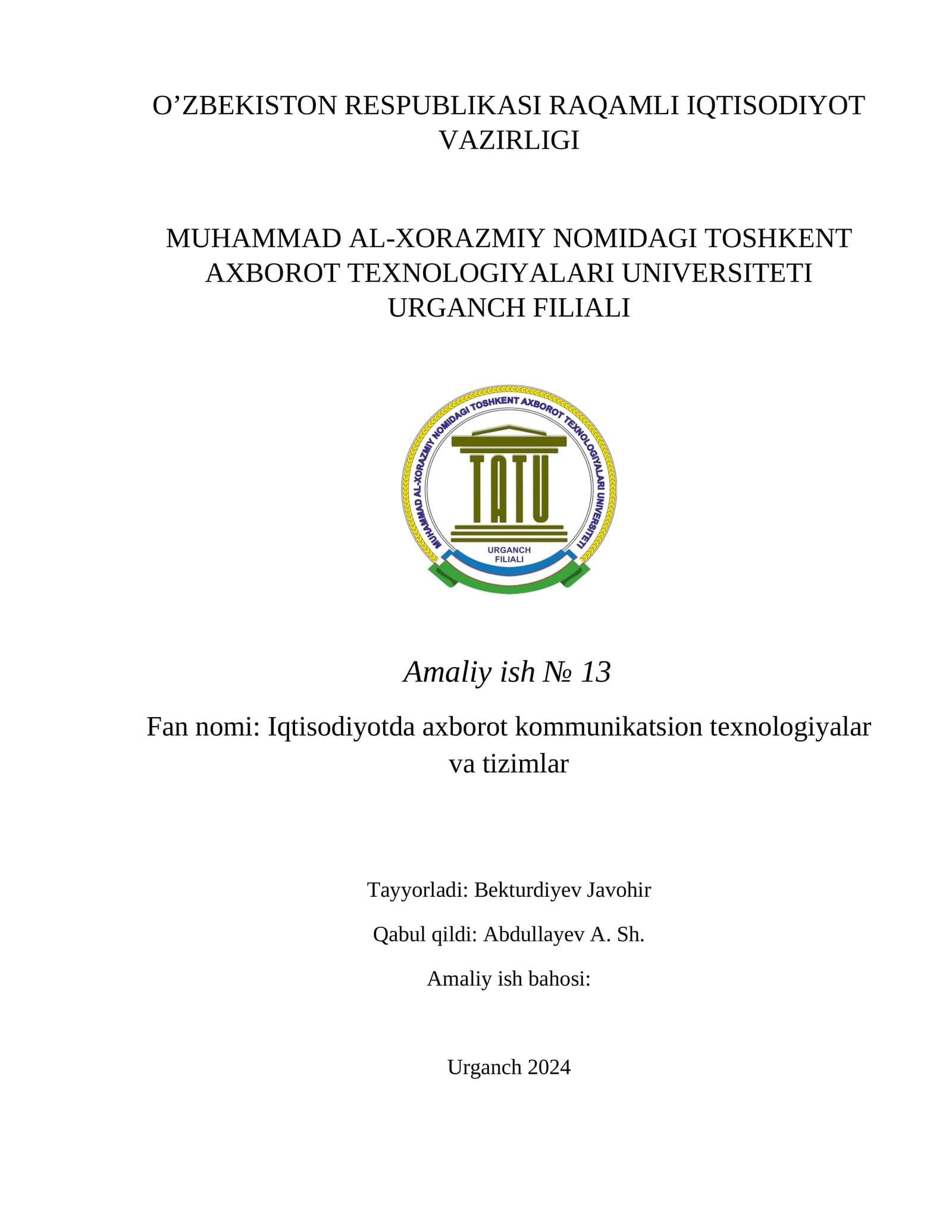 Katta ma’lumotlarga ishlov berish texnologiyalari