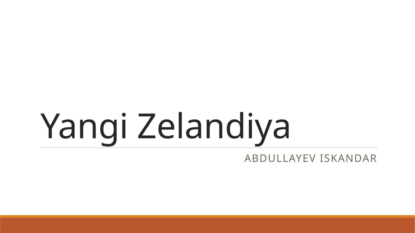 Yangi Zenlandiya