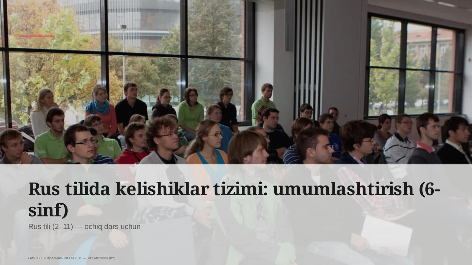 Rus tilida kelishiklar tizimi: umumlashtirish (6-sinf)