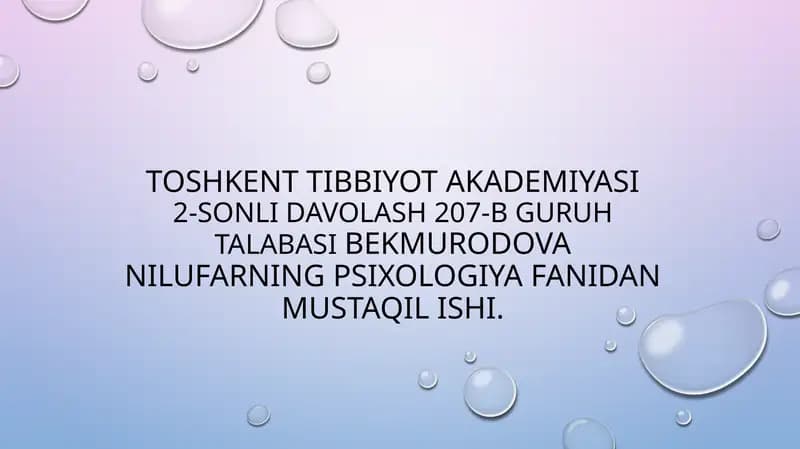 Tarbiya tushunchasi va uning mohiyati