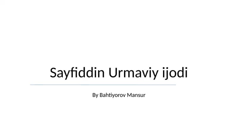 Urmavī Zijining ta'siri