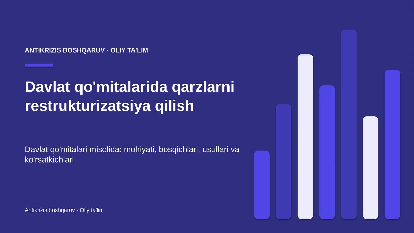 davlat qo'mitalarida qarzlarni restrukturizatsiya qilish 8878