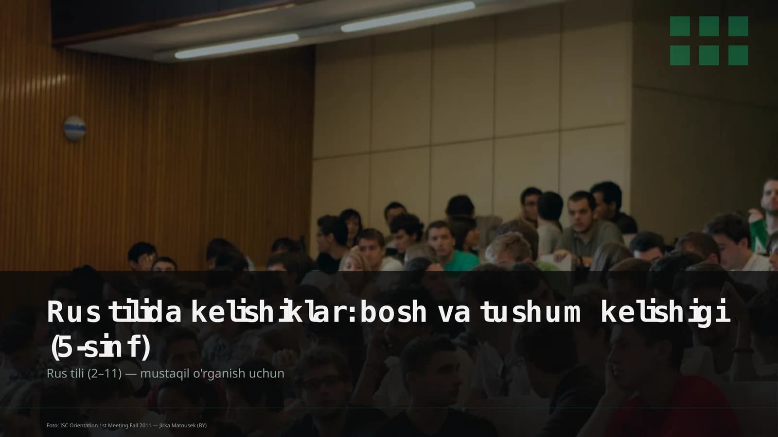Rus tilida kelishiklar: bosh va tushum kelishigi (5-sinf)