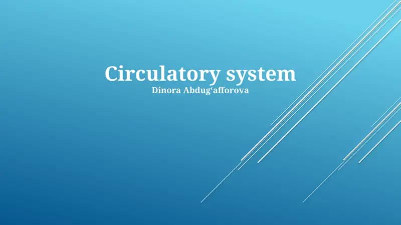 Circulatory system