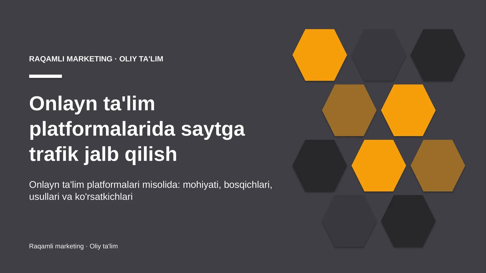 onlayn ta'lim platformalarida saytga trafik jalb qilish 7332