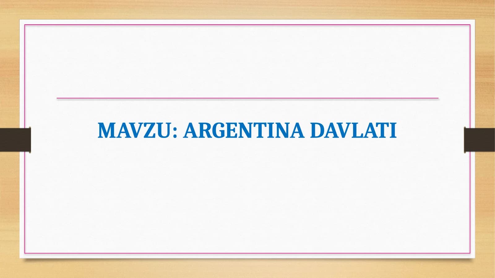 ARGENTINA DAVLATI