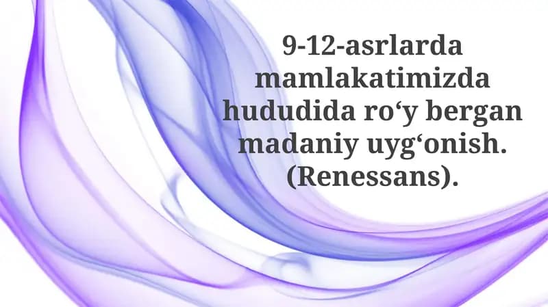 Diniy va Falsafiy O'zgarishlar