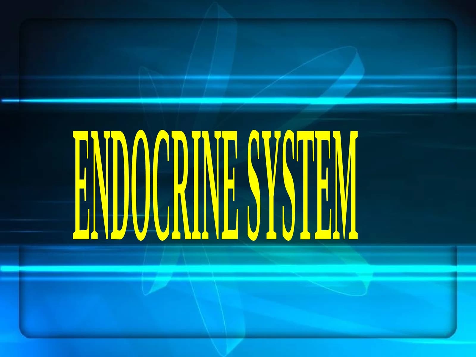 ENDOCRINE SYSTEM