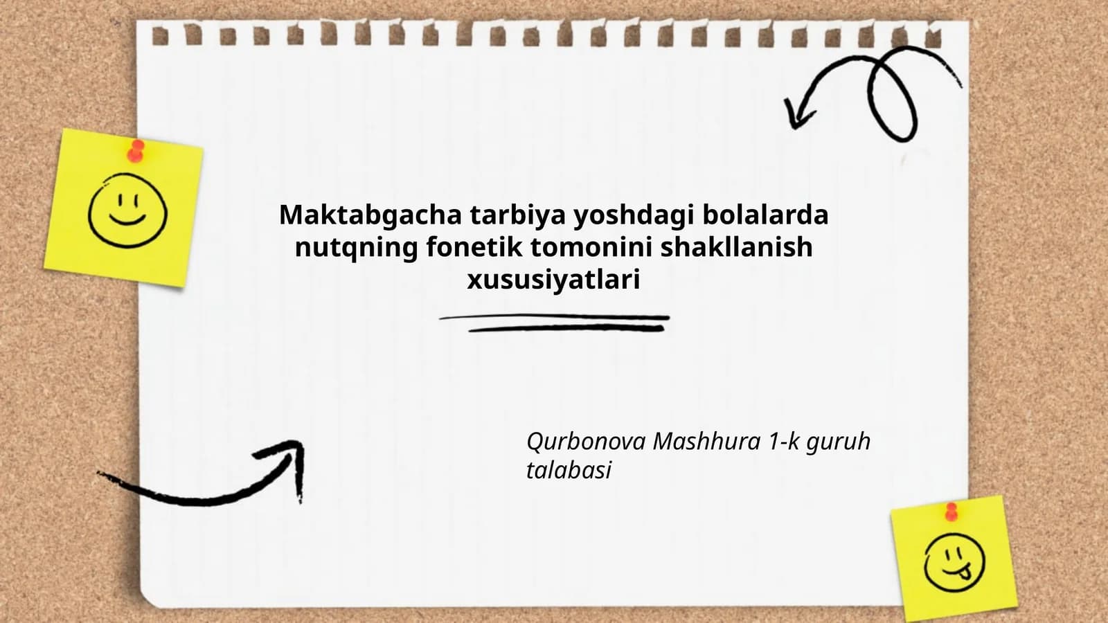 Nutqning fonetik tomonini shakllanish xususiyatlari
