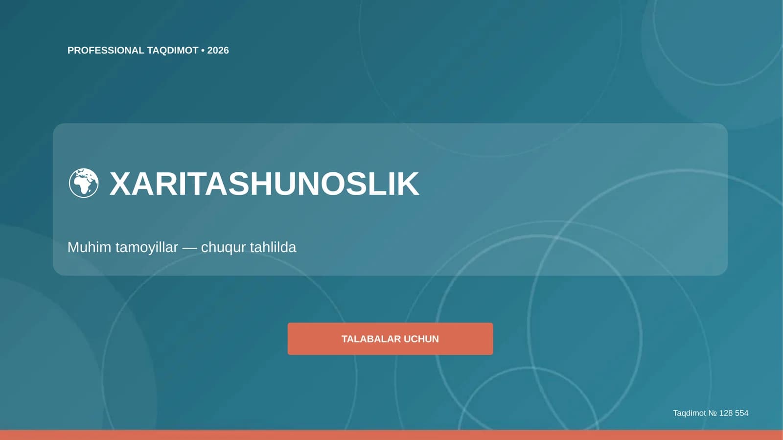 Xaritashunoslik: Muhim tamoyillar (chuqur tahlilda) [Talabalar uchun]