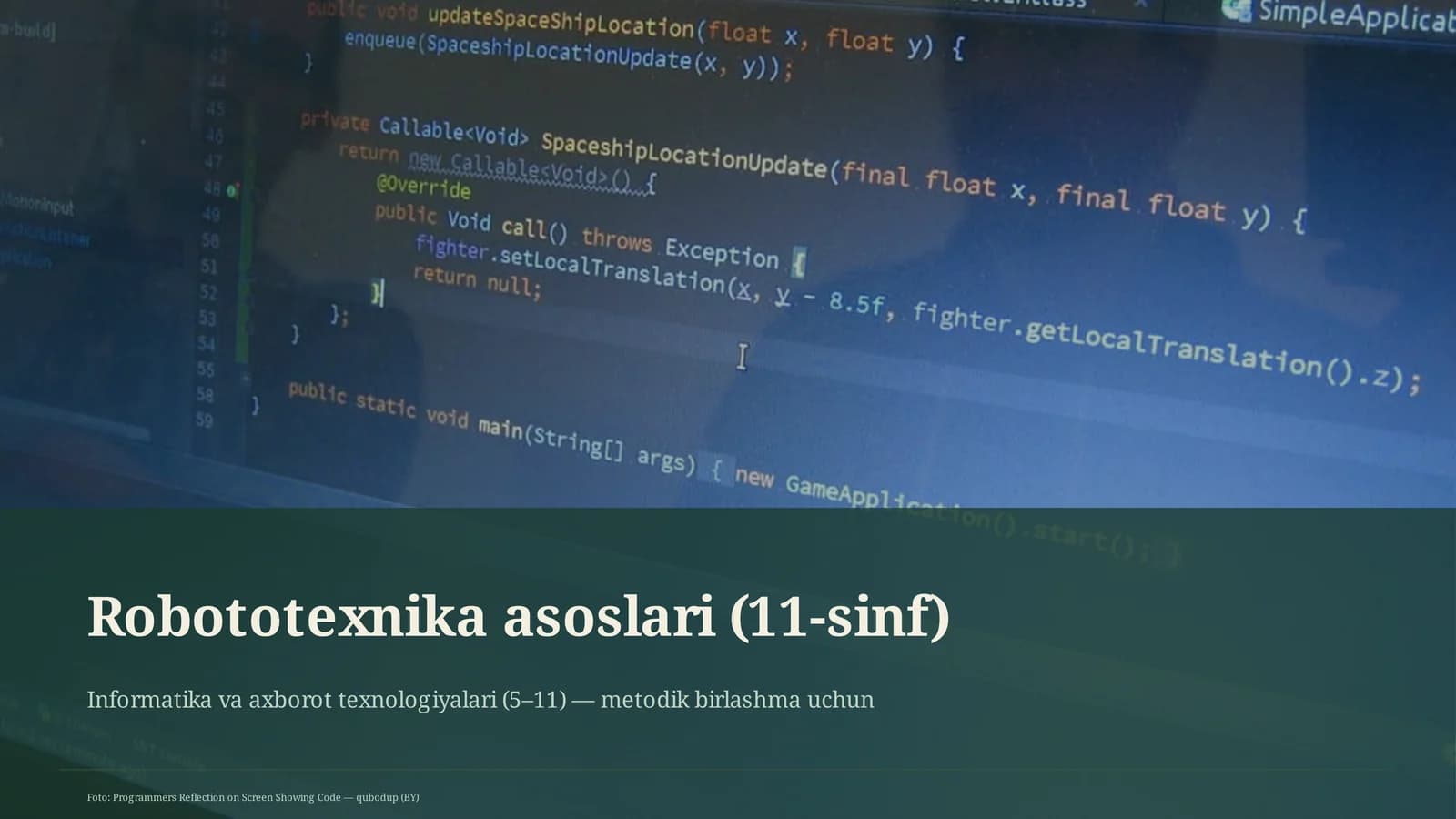 Robototexnika asoslari (11-sinf)