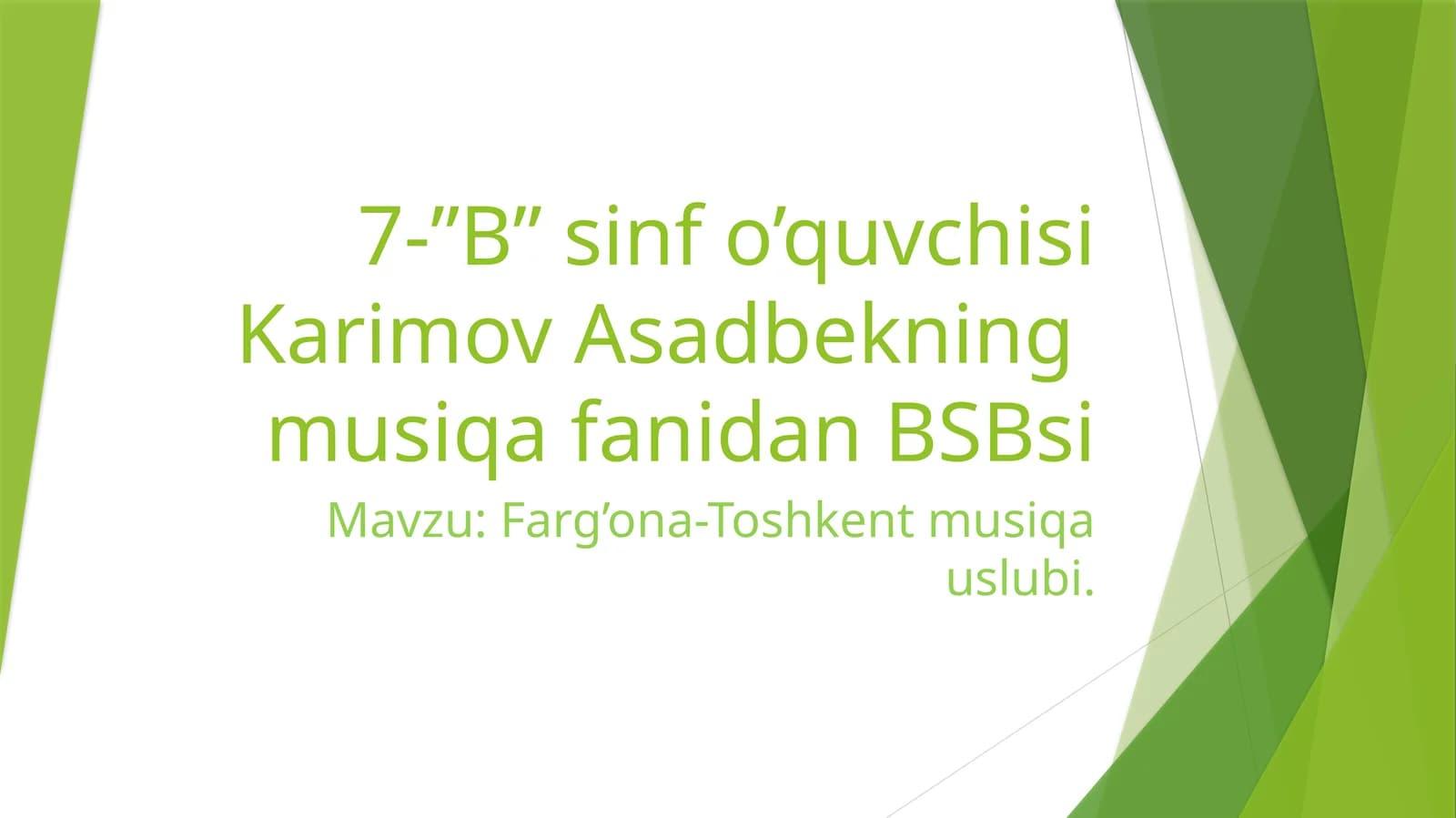 Farg’ona-Toshkent musiqa uslubi