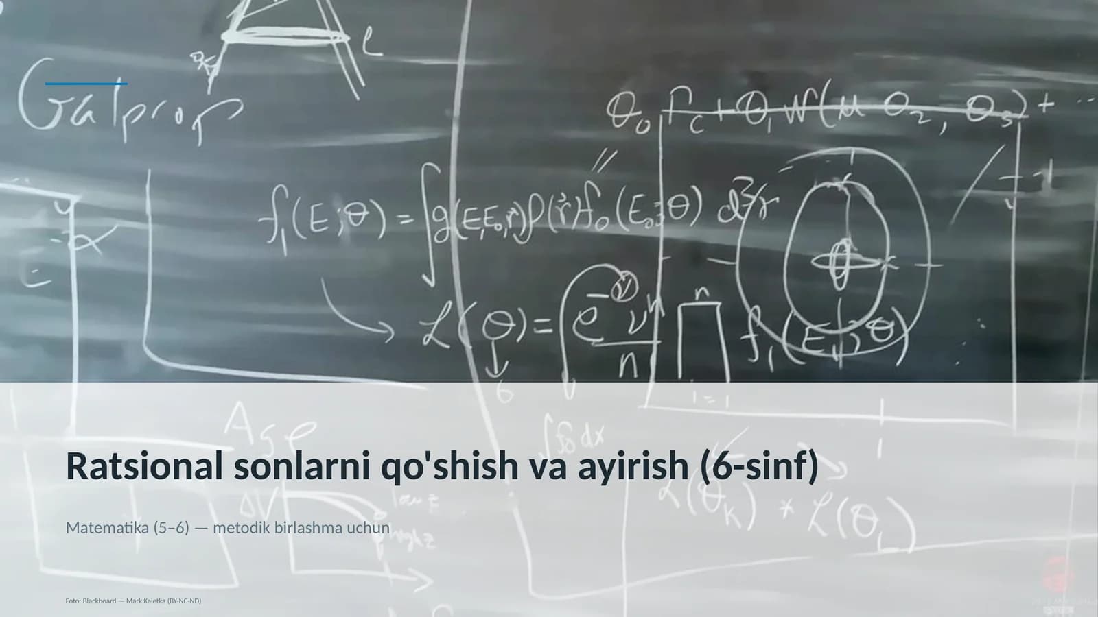 Ratsional sonlarni qo'shish va ayirish (6-sinf)