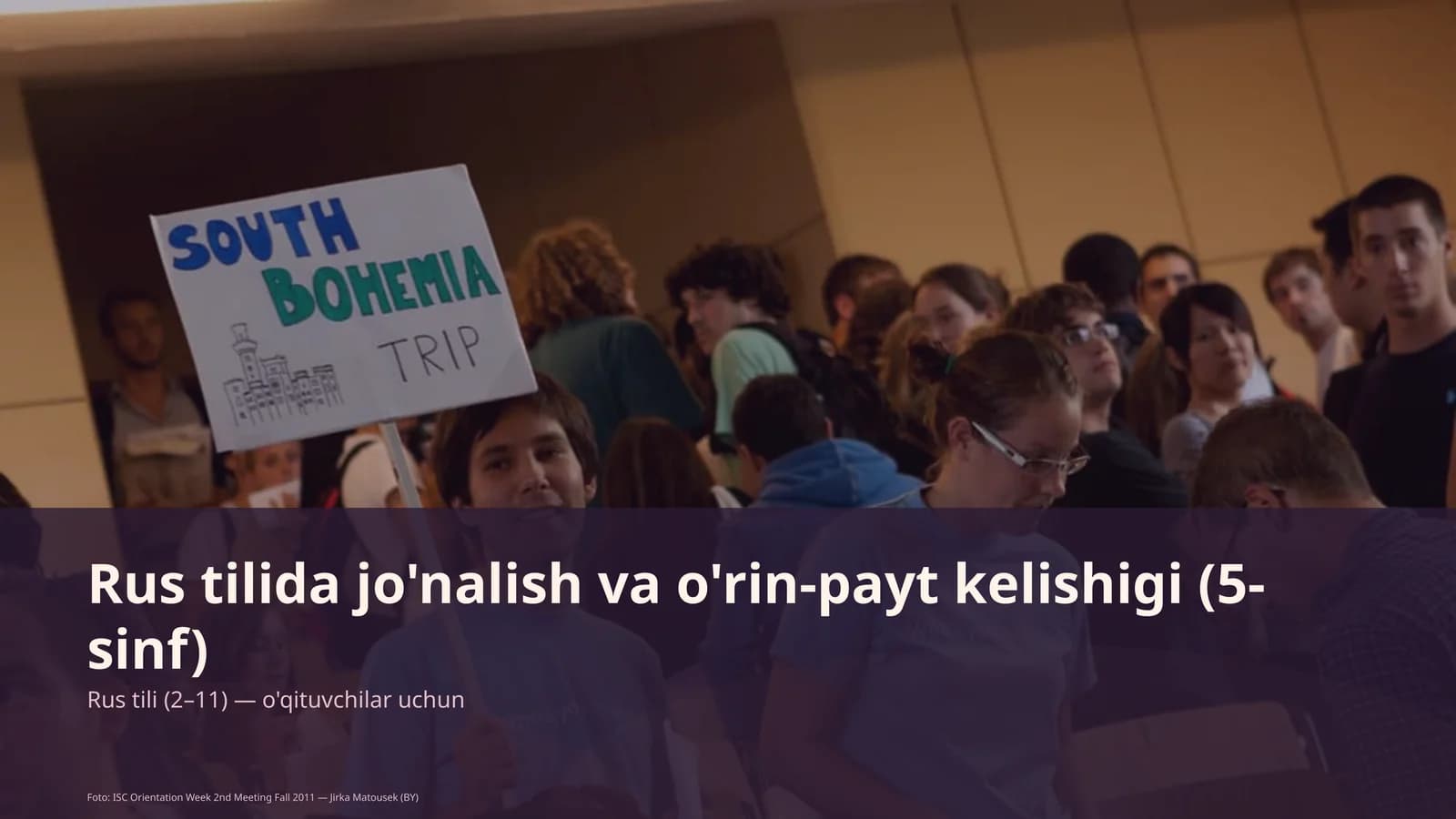 Rus tilida jo'nalish va o'rin-payt kelishigi (5-sinf)