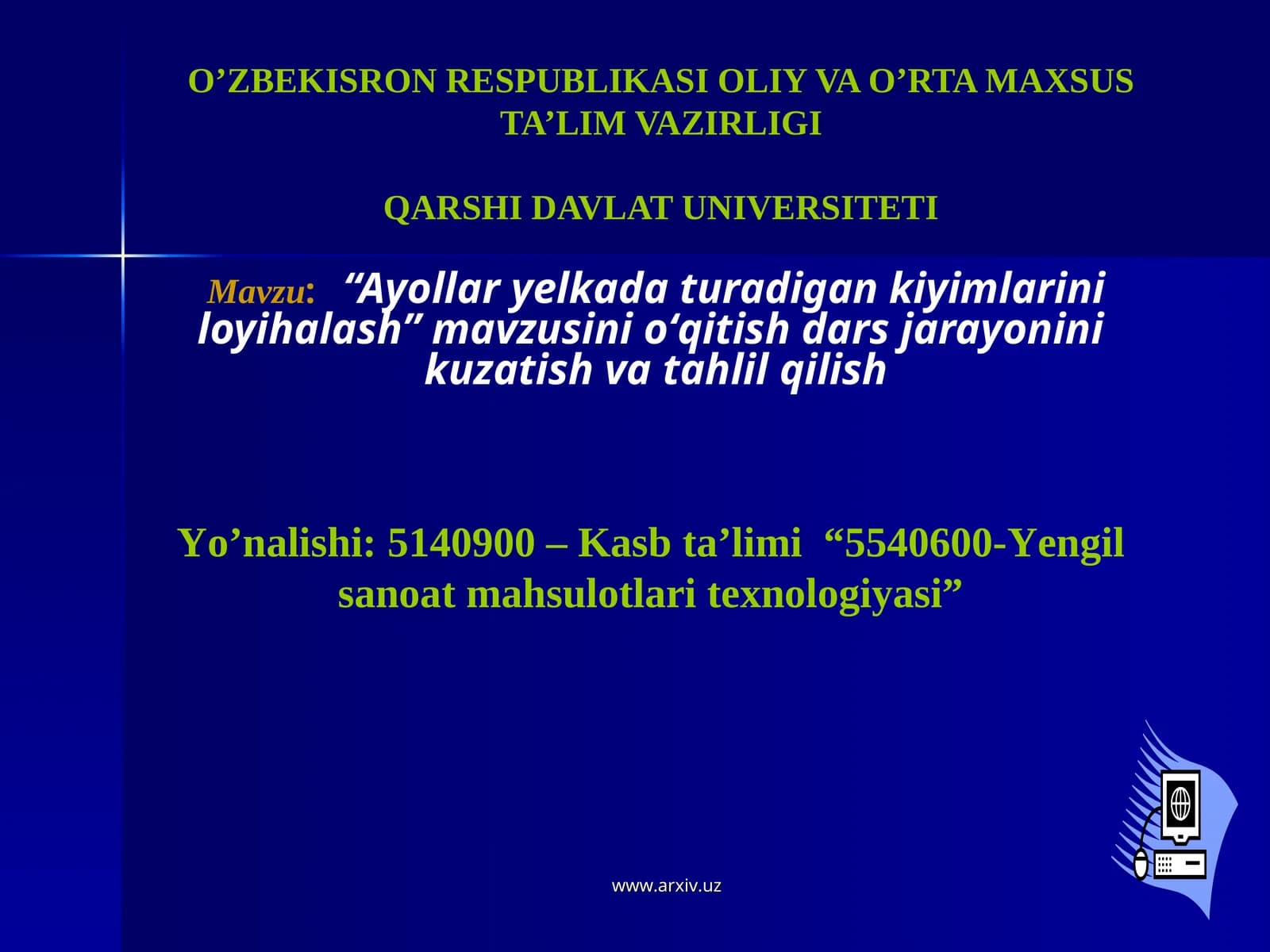 Ayollar yelkada turadigan kiyimlarini loyihalash