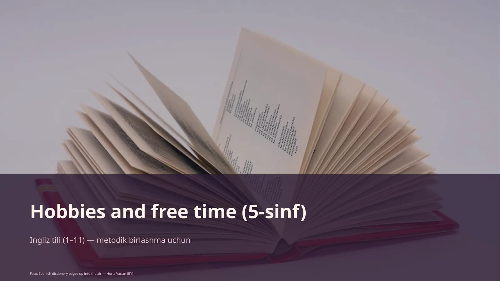 Hobbies and free time (5-sinf)