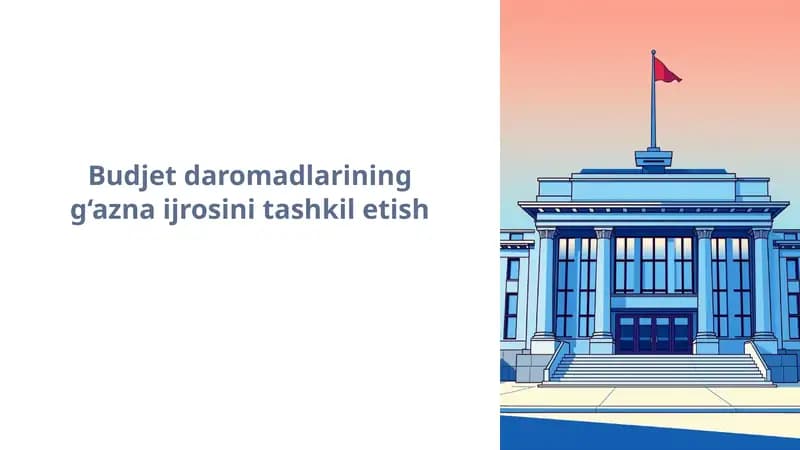 Budjet daromadlarining g‘azna ijrosini tashkil etish