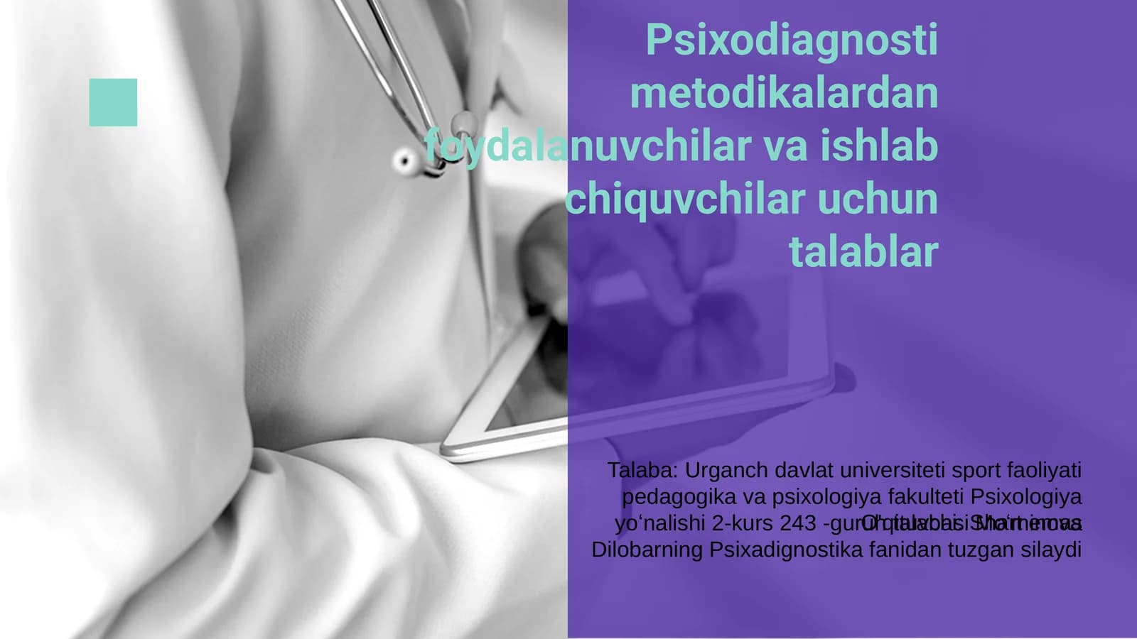 Psixodiagnosti metodikasi