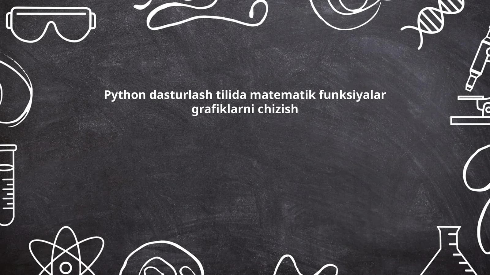 Matplotlib yordamida grafik chizish