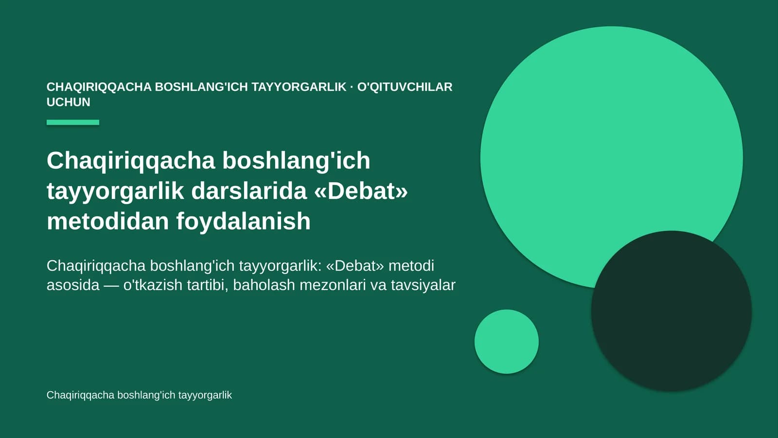 chaqiriqqacha boshlang'ich tayyorgarlik darslarida debat metodidan foydalanish 7045