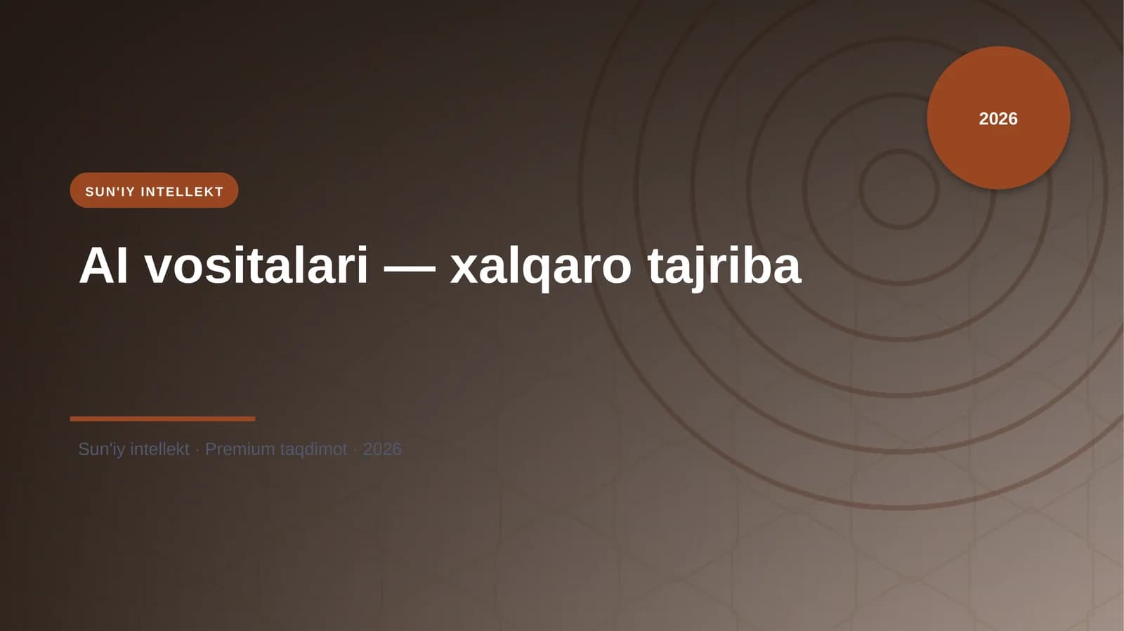 AI vositalari — xalqaro tajriba